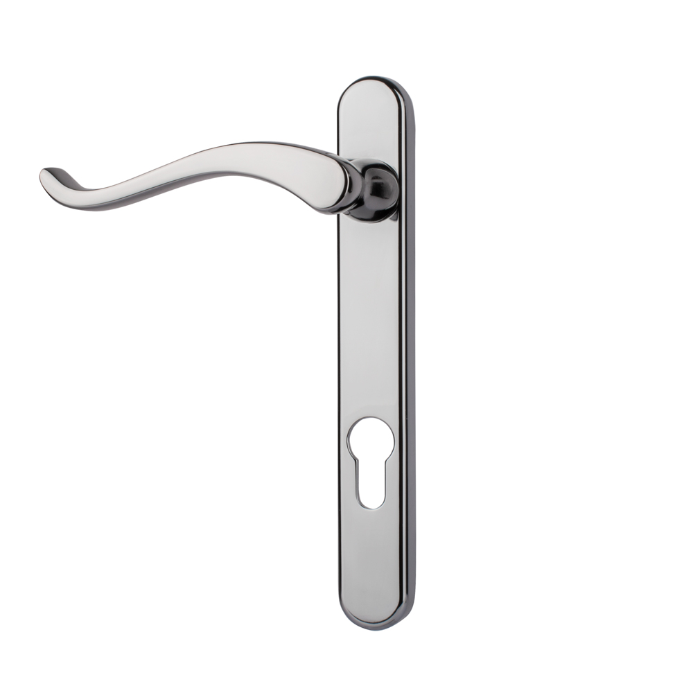 Timber Series Windsor Swan Door Handle (Right Hand) - Hardex Chrome - (Sold in Pairs)